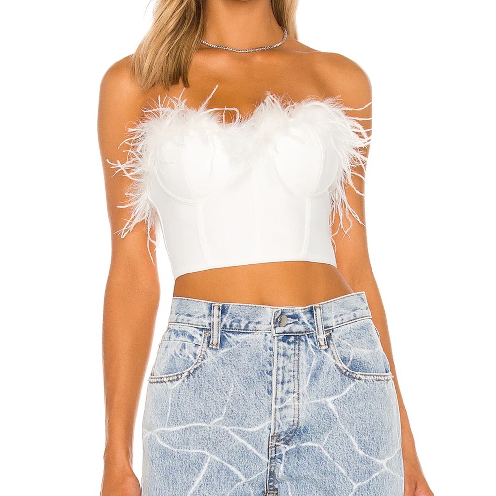 REVOLVE RAMONA BUSTIER TOP IN WHITE - Picture 2 of 4